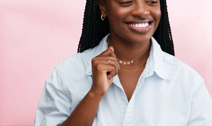 Lab-Grown Diamond Initial M Necklace