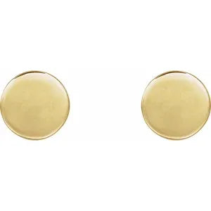 Gold Disc Earrings