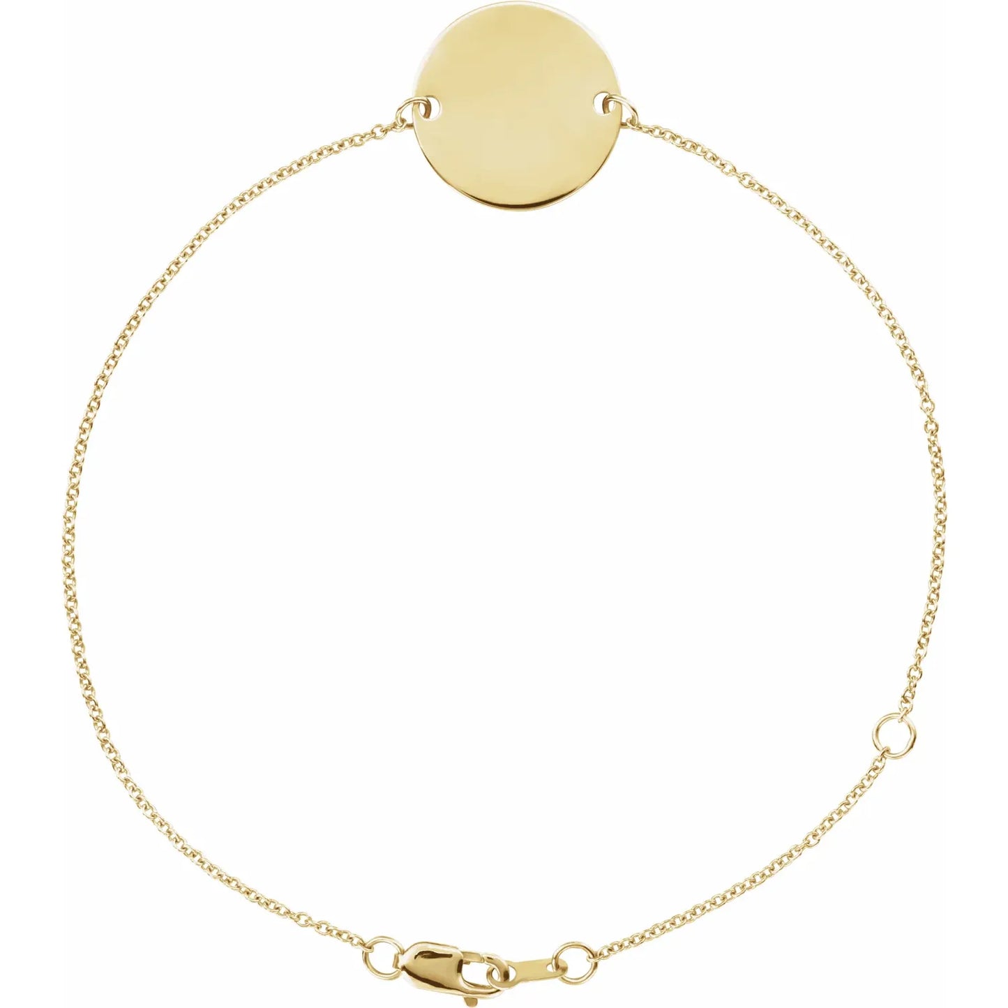 Gold Disc Bracelet