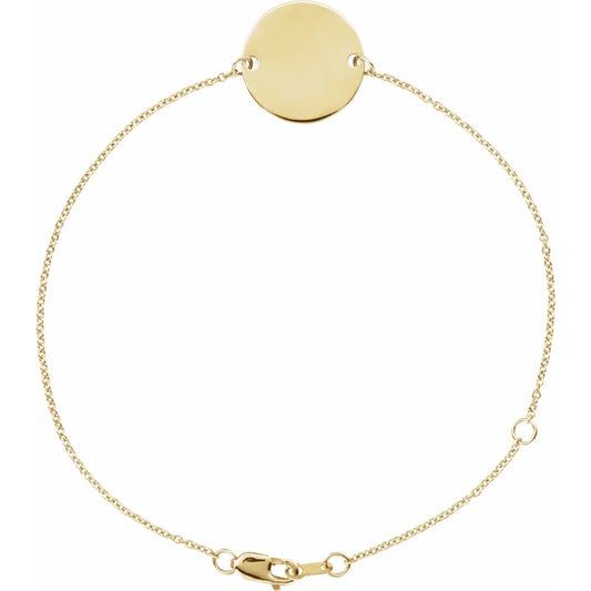 Gold Disc Bracelet