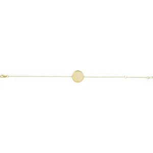 Gold Disc Bracelet