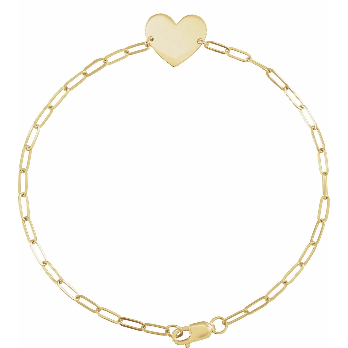 Paperclip Heart Bracelet