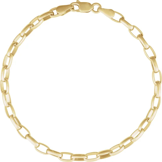 Puffed Oval Link Chain