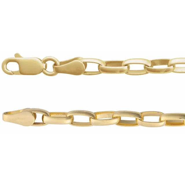 Puffed Oval Link Chain