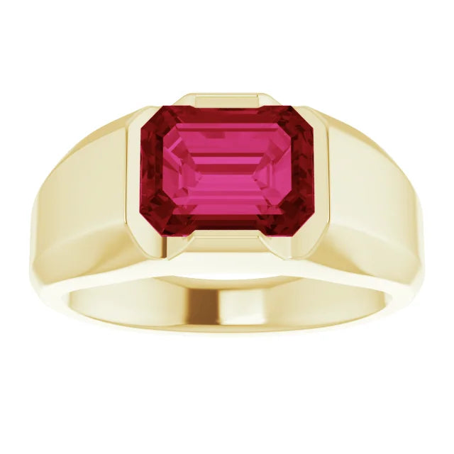 Solitaire Ruby Ring