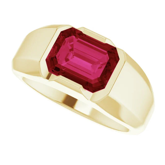 Solitaire Ruby Ring