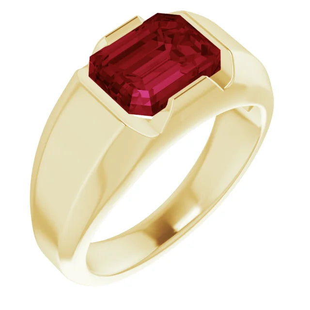 Solitaire Ruby Ring