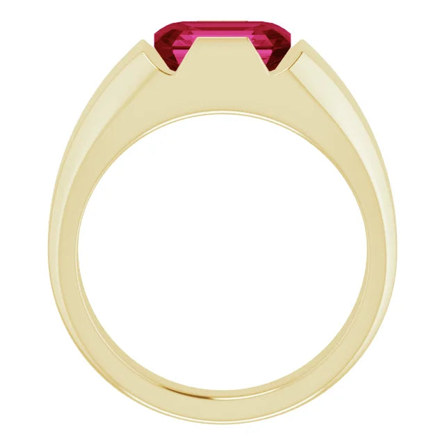 Solitaire Ruby Ring