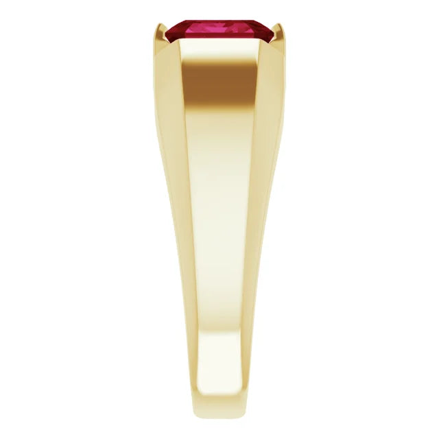 Solitaire Ruby Ring