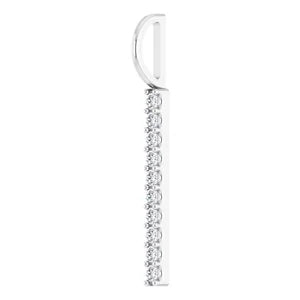 Lab Grown Diamond Bar Necklace